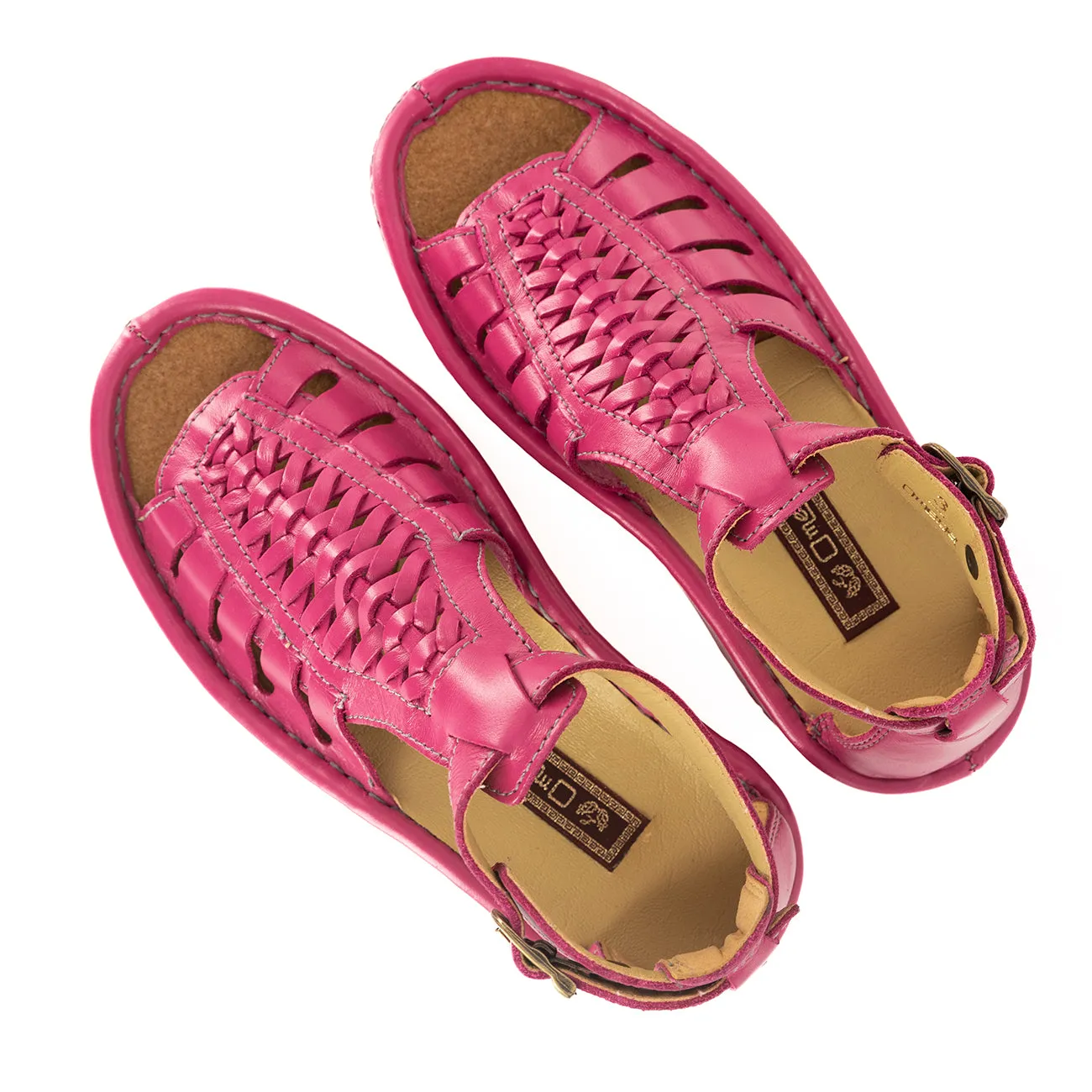 OLOM001 : Leather Sandal in Aurora Soft Saddle