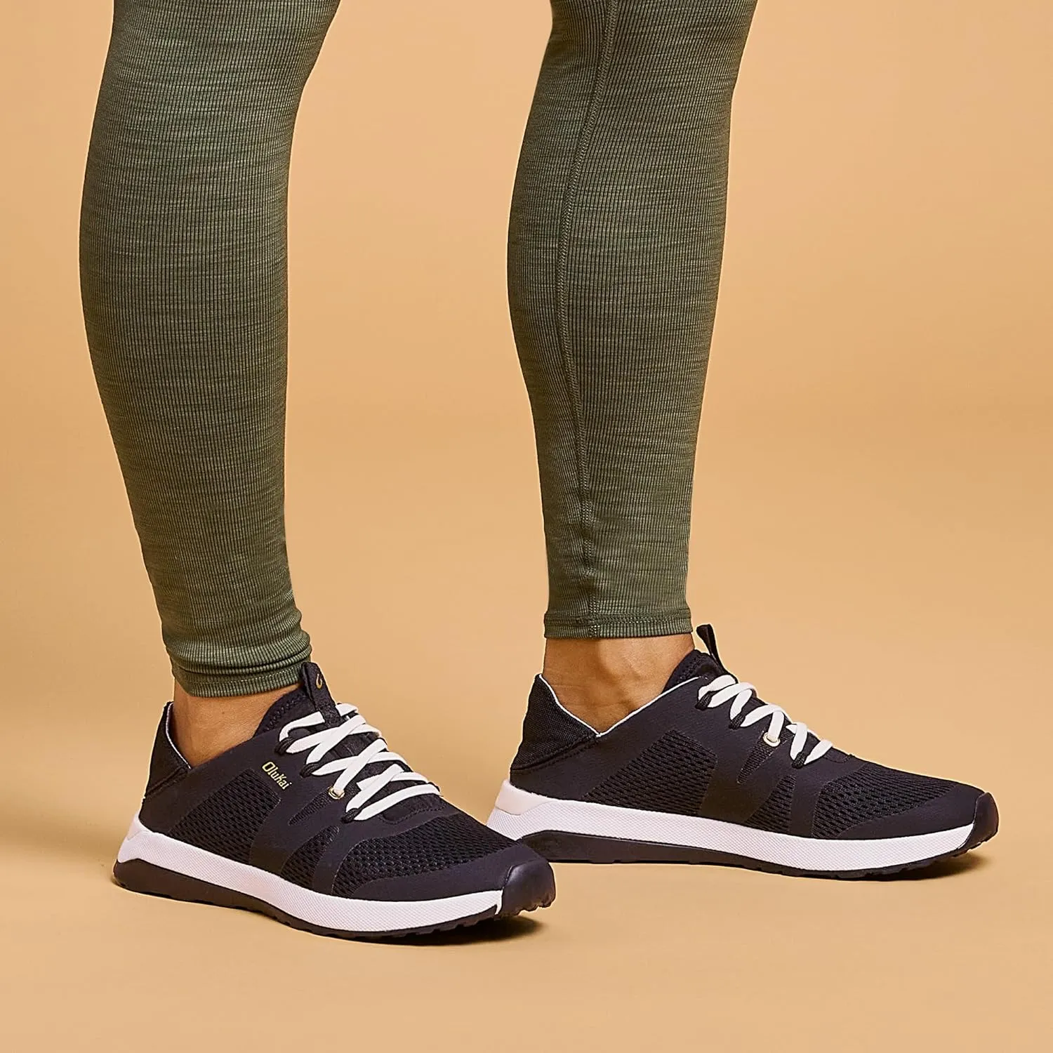 OLUKAI Huia Women's Athletic Sneakers, Lightweight & Breathable Mesh, Comfort Fit & Wet Grip Rubber Soles, Durable & Supportive