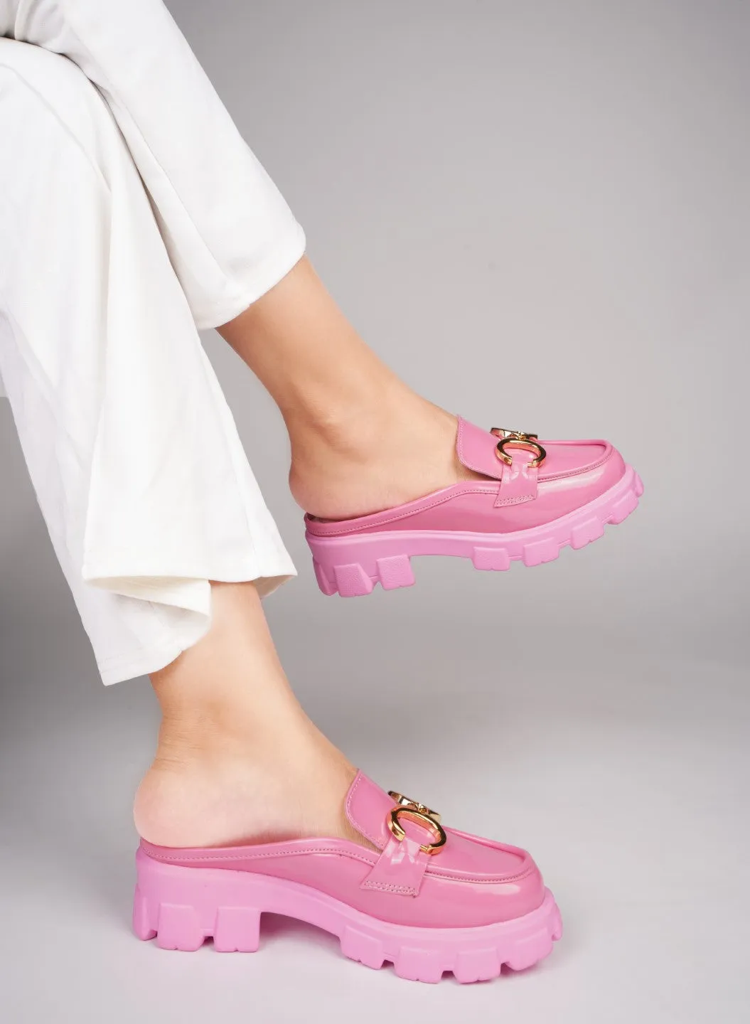 Opulent Pearl Chain Half Loafer