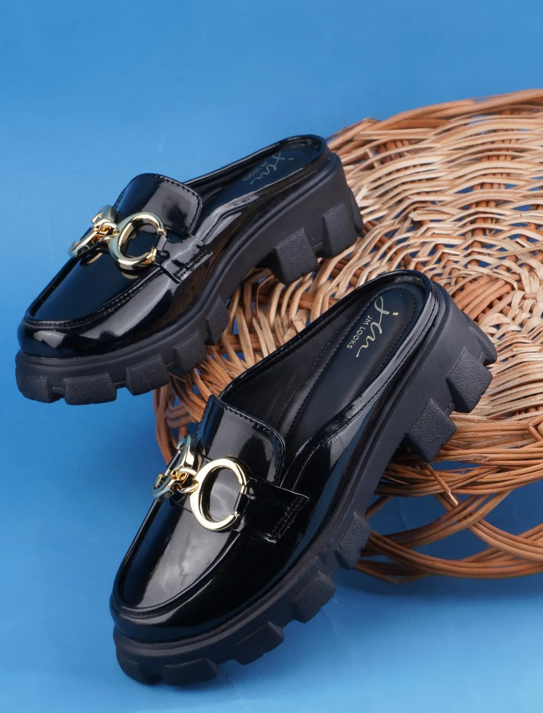Opulent Pearl Chain Half Loafer