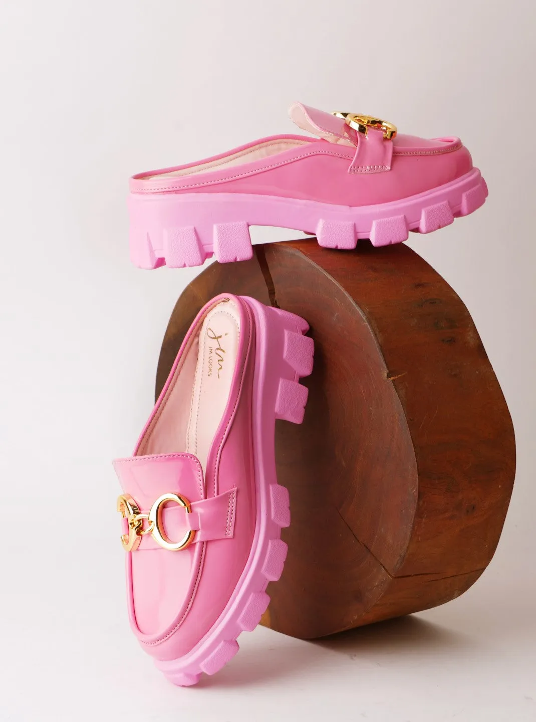 Opulent Pearl Chain Half Loafer