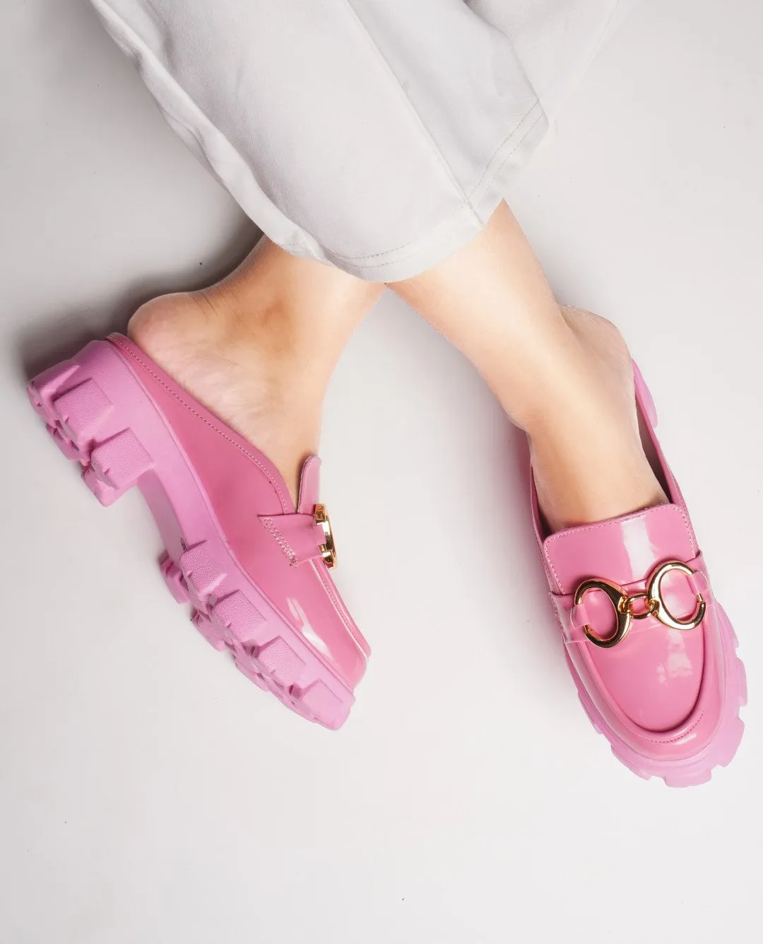Opulent Pearl Chain Half Loafer