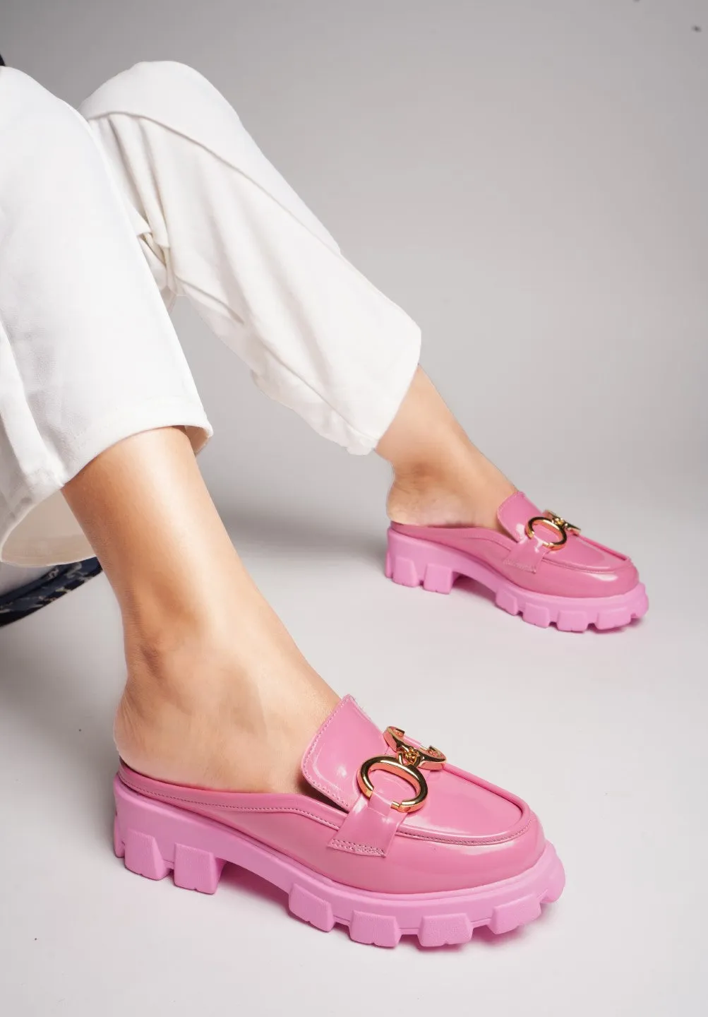 Opulent Pearl Chain Half Loafer