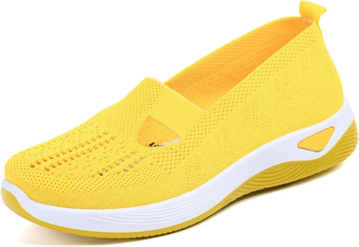 Orthopedic Shoes for Women Mesh Walking Shoes Breathable Non-Slip Slip On Loafers Lightweight Memory Foam Flat Sneakers