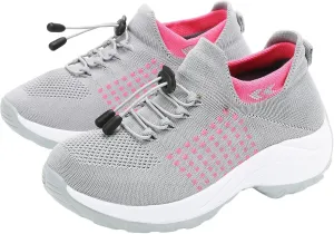 Orthopedic Shoes for Women Plantar Fasciitis,Breathable Walking Sneakers for Women,Slip on Trainers with Arch Support,Womens Air Cushion Sneakers Ortho Stretch Cushion Shoes
