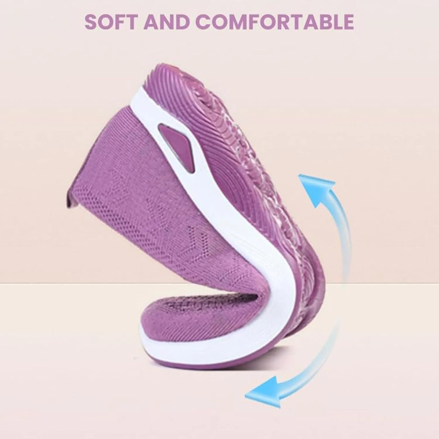 Orthopedic Woven Breathable Soft Slip On Arch Support Walking Casual Running Diabetic Foam Shoes
