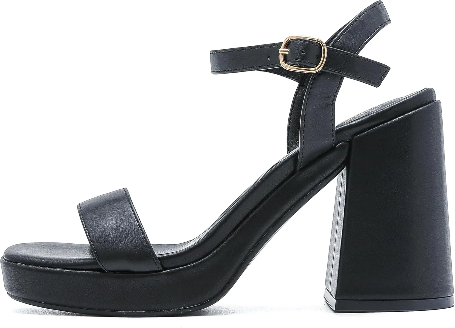 Platform Sandals Women Fashion Block Chunky Heeled Sandals Open Toe High Heels Evening Wedding Party Prom Dance Summer Ankle Strap Dress Shoes