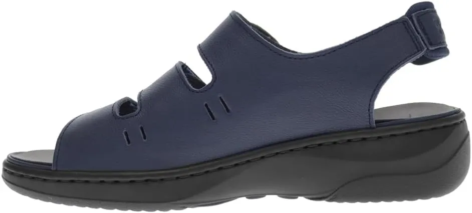Propet Womens Breezy Walker Slingback Hook-Loop Closure Casual Sandals Casual - Blue