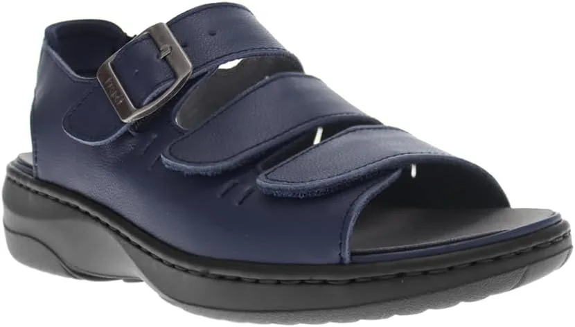 Propet Womens Breezy Walker Slingback Hook-Loop Closure Casual Sandals Casual - Blue