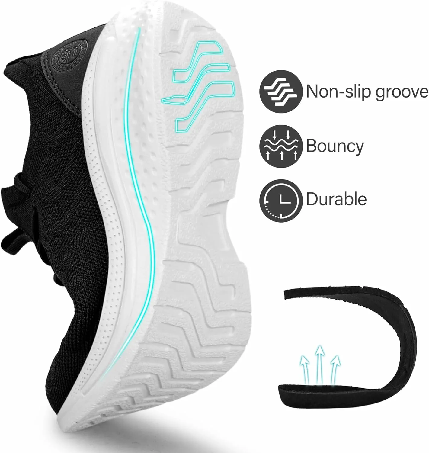 Pujcs Womens Sneakers Slip On Walking Shoes Breathable Running Shoes Lightweight Mesh Gym Shoes Non Slip Workout Shoes