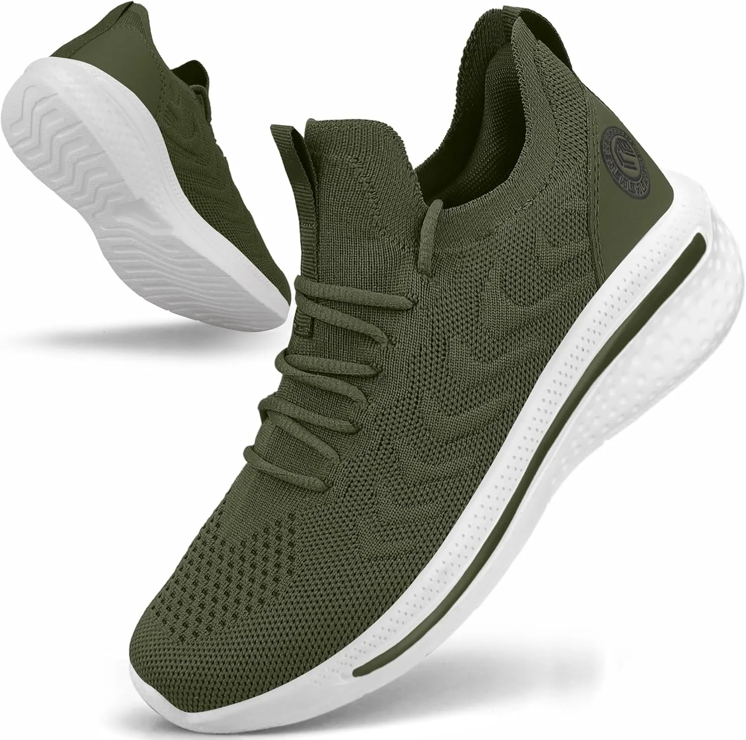 Pujcs Womens Sneakers Slip On Walking Shoes Breathable Running Shoes Lightweight Mesh Gym Shoes Non Slip Workout Shoes