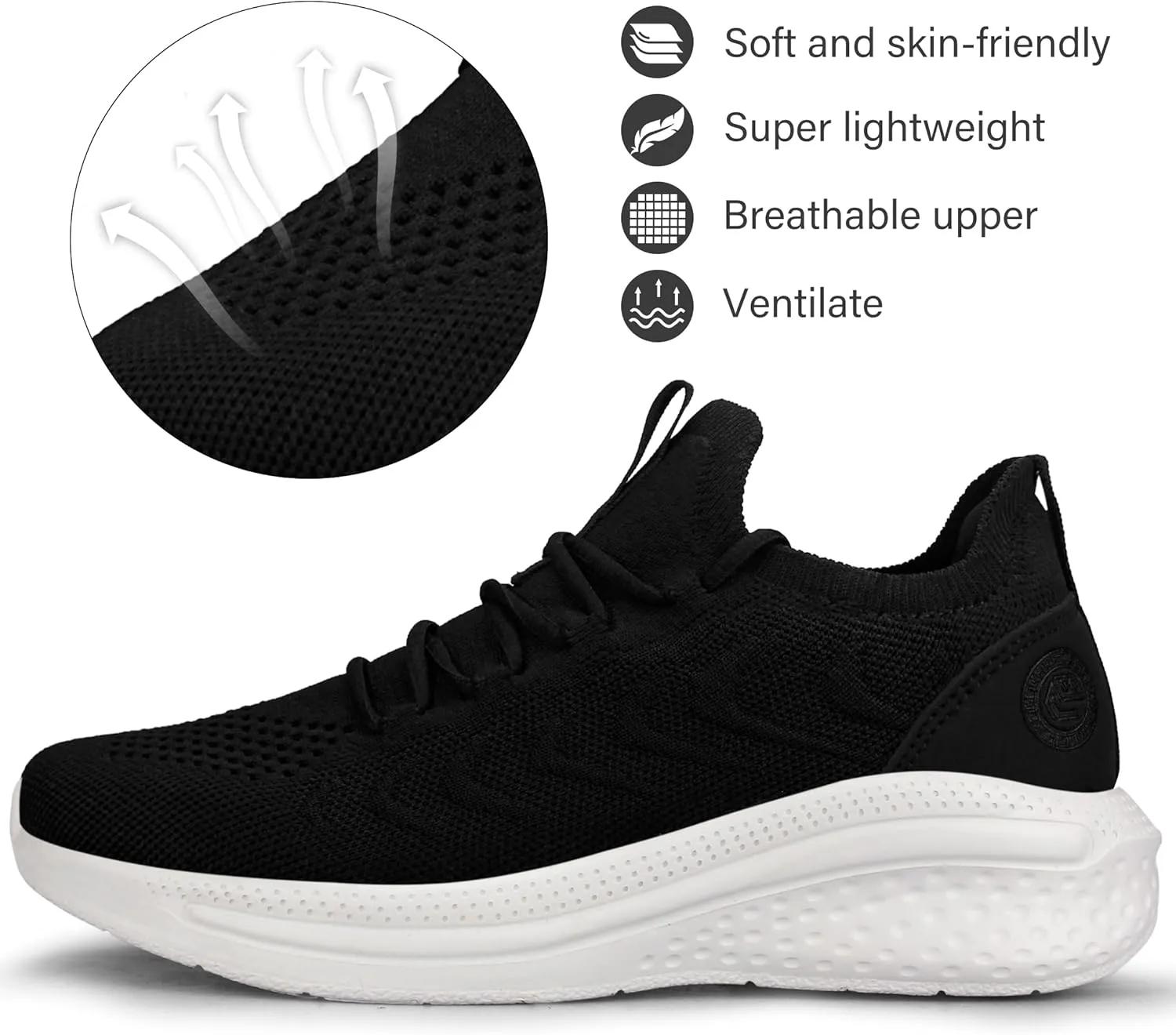 Pujcs Womens Sneakers Slip On Walking Shoes Breathable Running Shoes Lightweight Mesh Gym Shoes Non Slip Workout Shoes