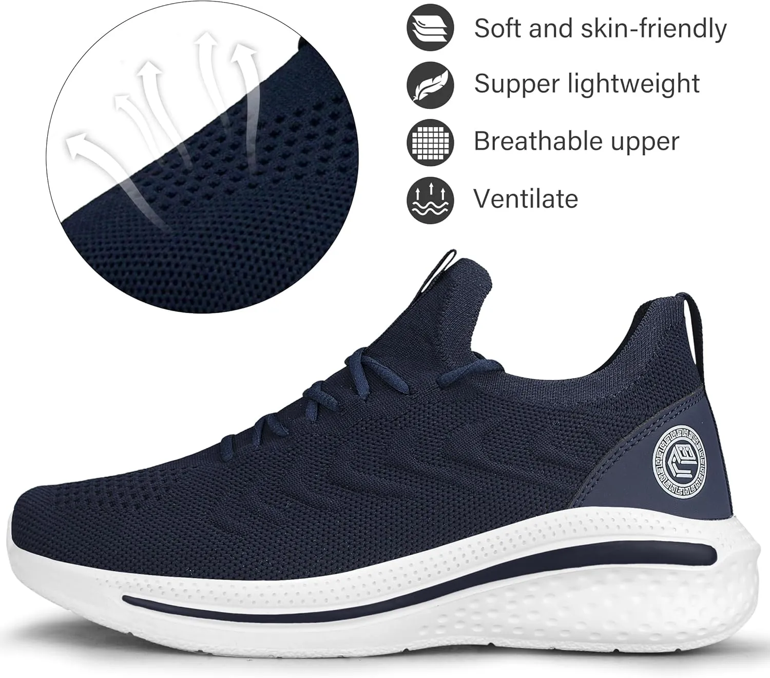 Pujcs Womens Sneakers Slip On Walking Shoes Breathable Running Shoes Lightweight Mesh Gym Shoes Non Slip Workout Shoes