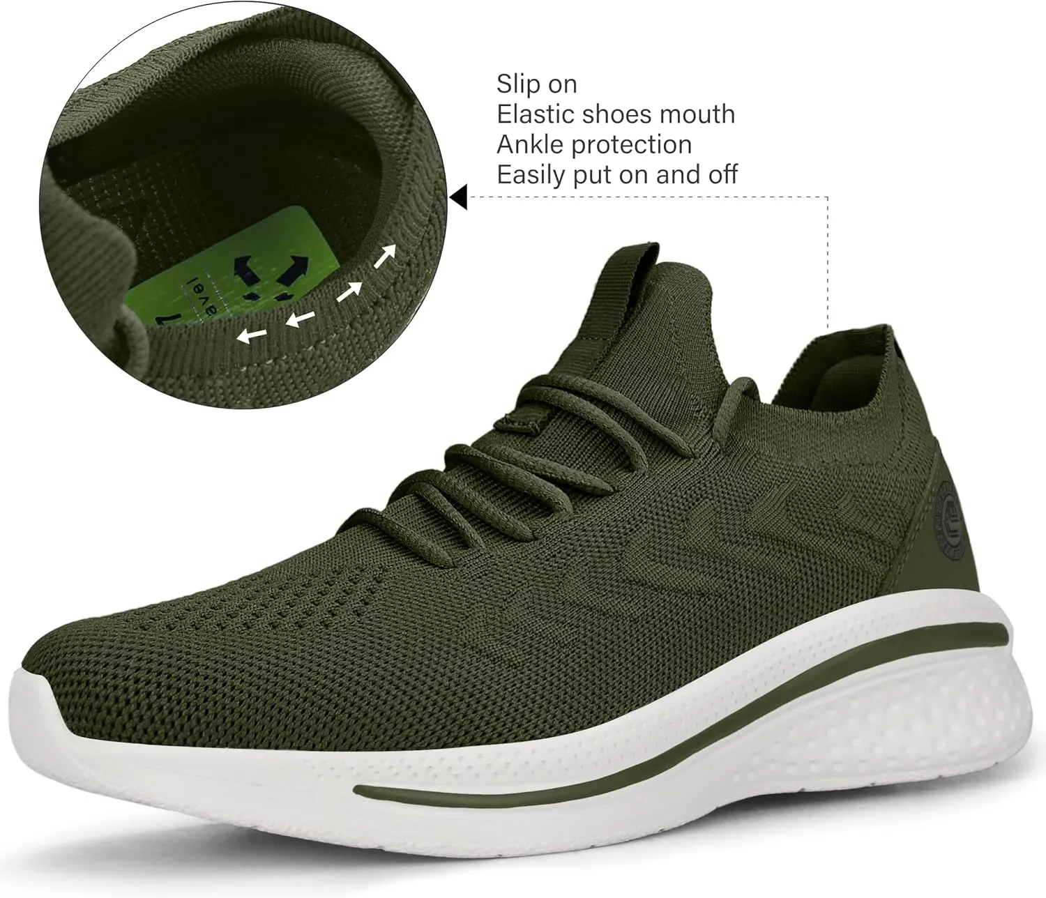 Pujcs Womens Sneakers Slip On Walking Shoes Breathable Running Shoes Lightweight Mesh Gym Shoes Non Slip Workout Shoes