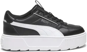 Puma - Kids Karmen Rebelle Shoes, Color Puma Black/Puma White/Puma Silver, Size: 4 M US Big Kid