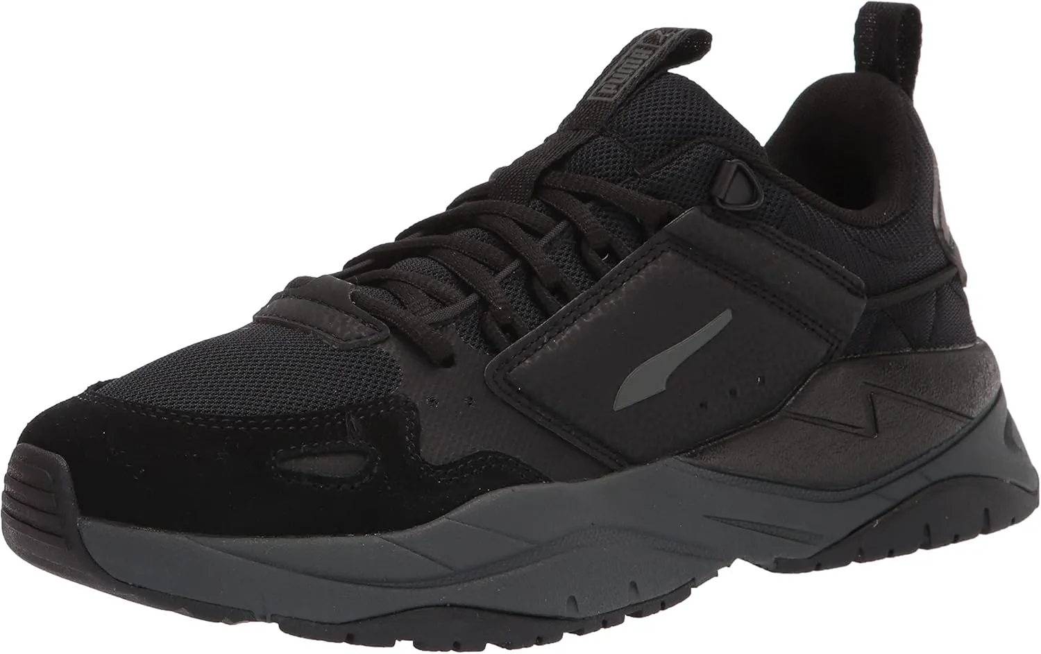 PUMA Men's X-Ray 2 Sneaker, Ramble Black-Dark Shadow-White, 6.5
