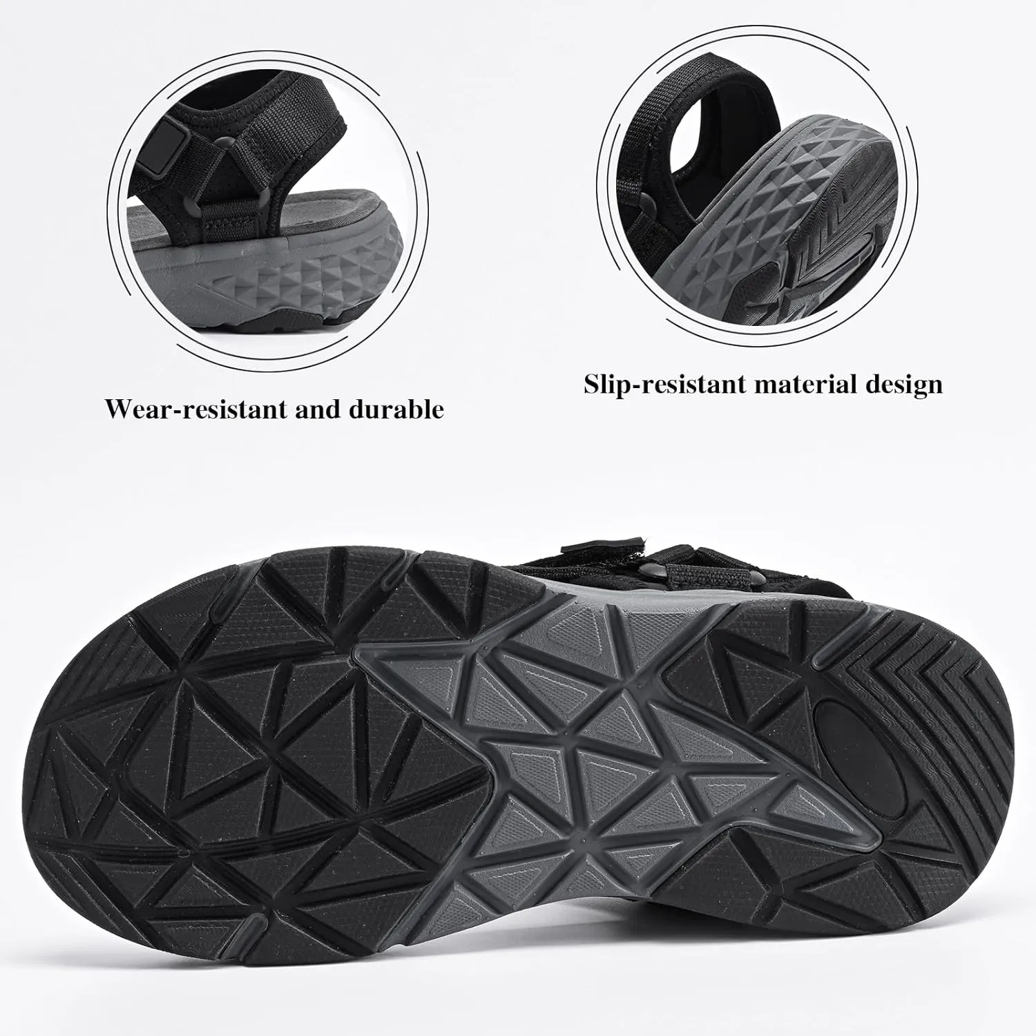 Queday Sport Sandals for Women Men Outdoor Hiking Sandals with Arch Support Comfortable Athletic Beach Sandals for Travel Walking Trekking Camping