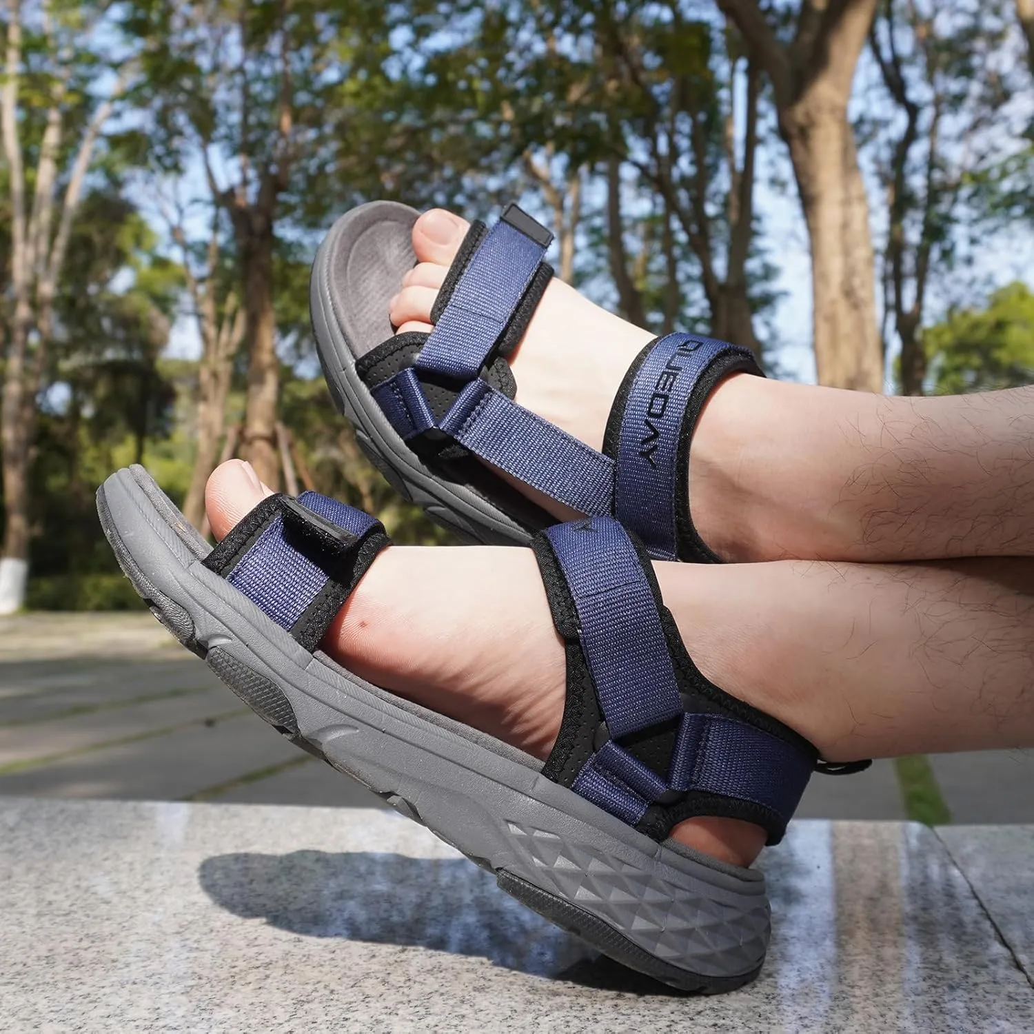 Queday Sport Sandals for Women Men Outdoor Hiking Sandals with Arch Support Comfortable Athletic Beach Sandals for Travel Walking Trekking Camping