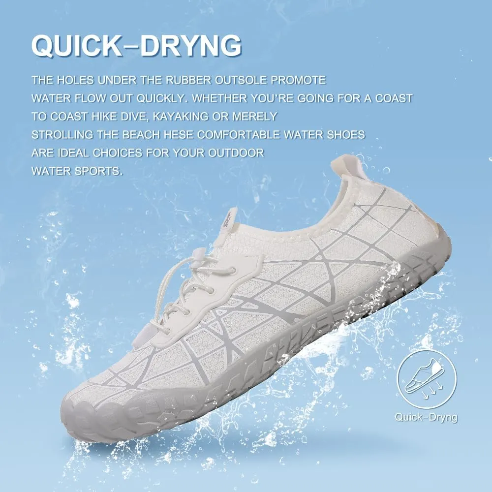 Quick Dry Barefoot Beach & Pool Shoes - Slip-on for Women & Men, Surf, Yoga & Water Sports