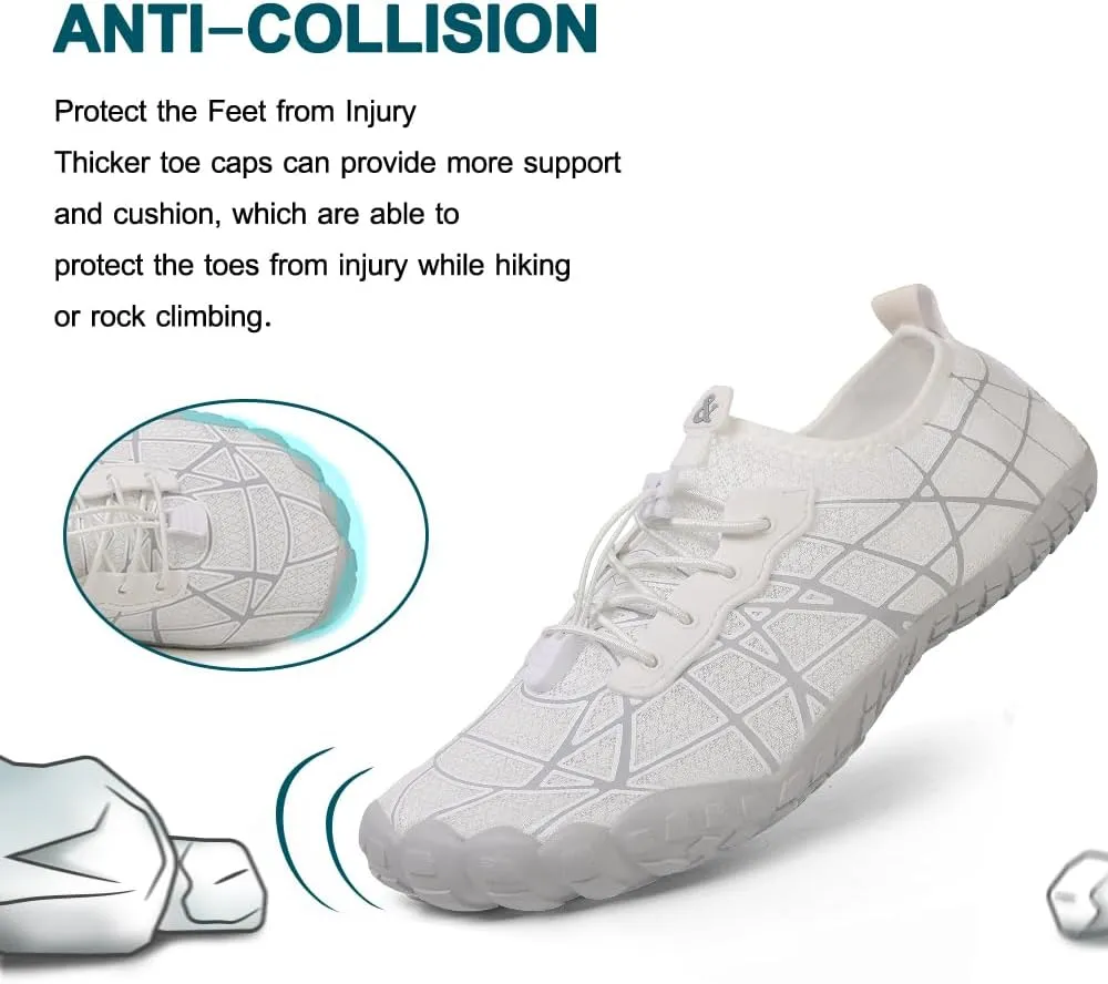Quick Dry Barefoot Beach & Pool Shoes - Slip-on for Women & Men, Surf, Yoga & Water Sports