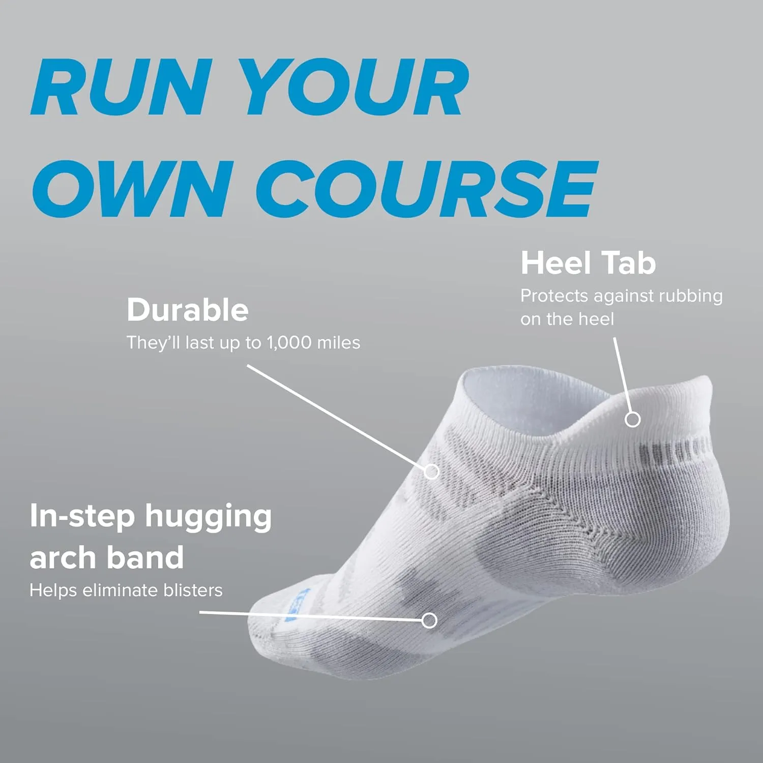 R-Gear Drymax No Show Running Socks For Men and Women | Breathable, Moisture Control & Anti Blister | 3 Pack