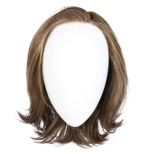 Raquel Welch Take A Bow Chin Length Layered Wig With Hand Tied Base by Hairuwear, Petite Average Cap, RL10/22SS Iced Cappuccino