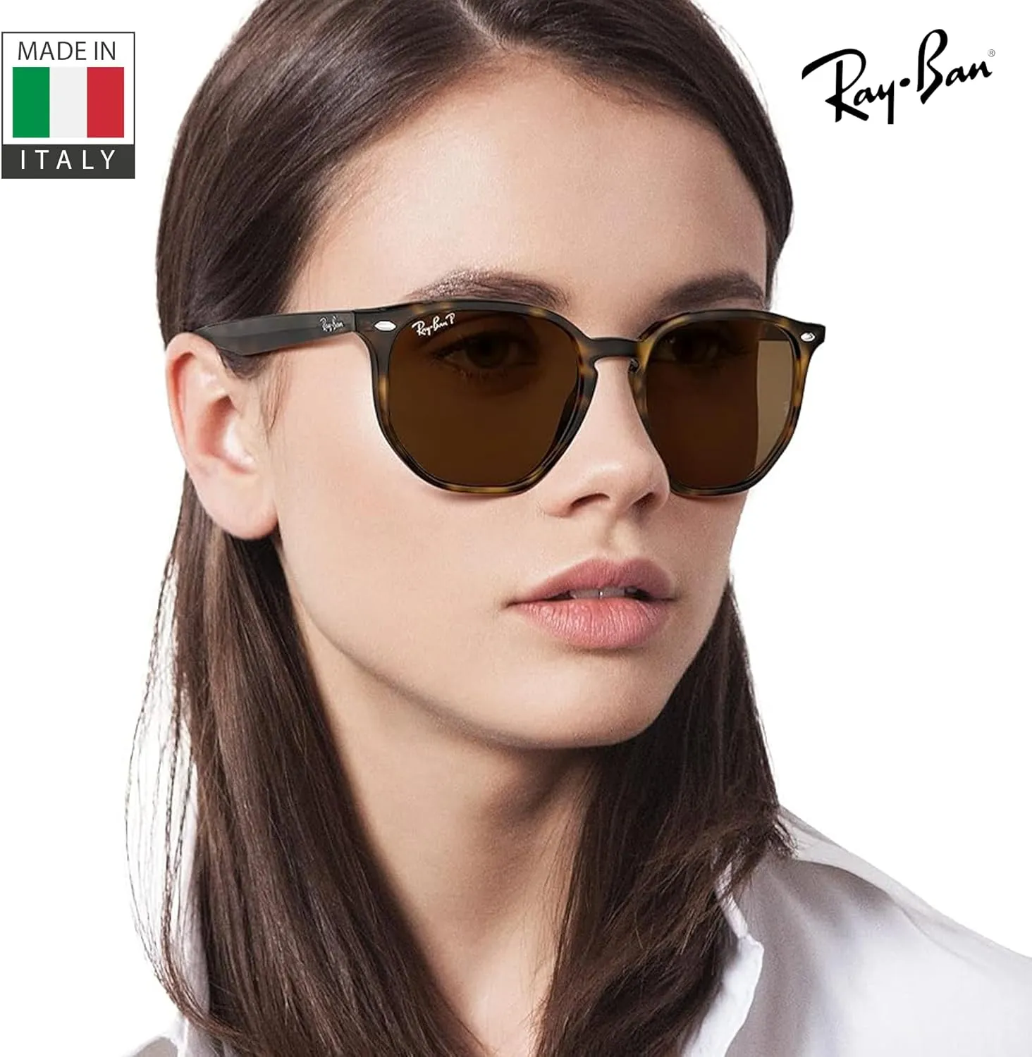 Ray-Ban RB4306 Hexagonal Sunglasses With Eyewear Kit Bundle - High Bridge Fit - Ideal Formal and Casual Wear Retro Sunglasses