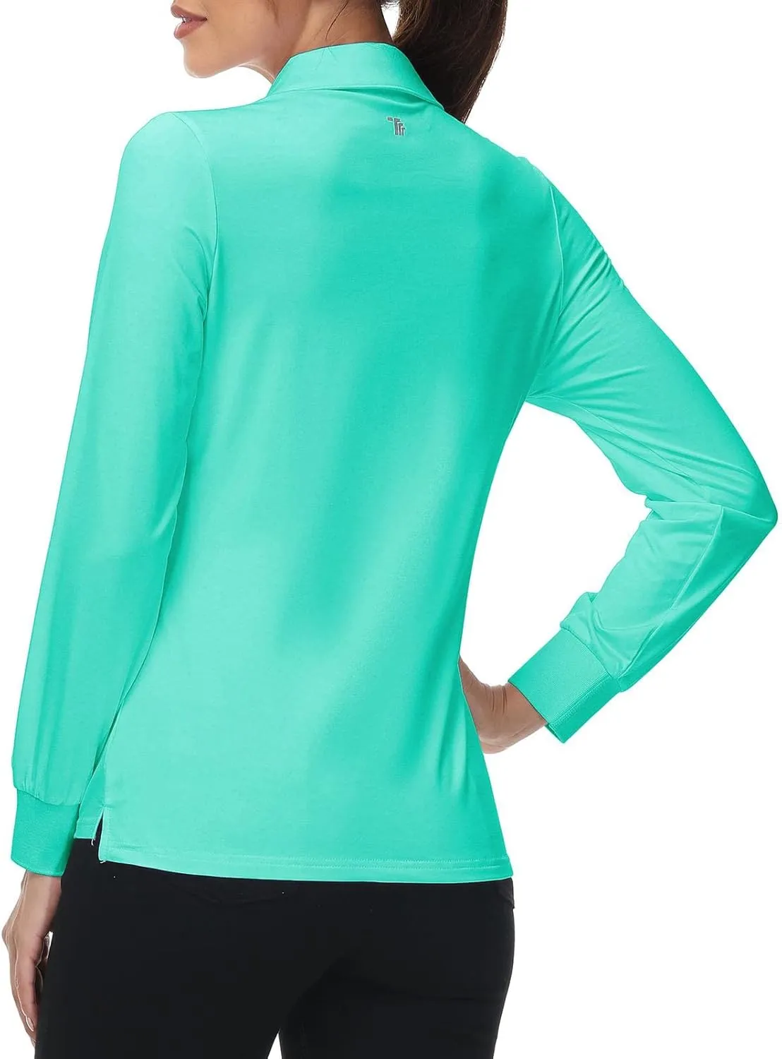 Rdruko Women's Long Sleeve Polo Golf Shirts Casual Sports T-Shirts