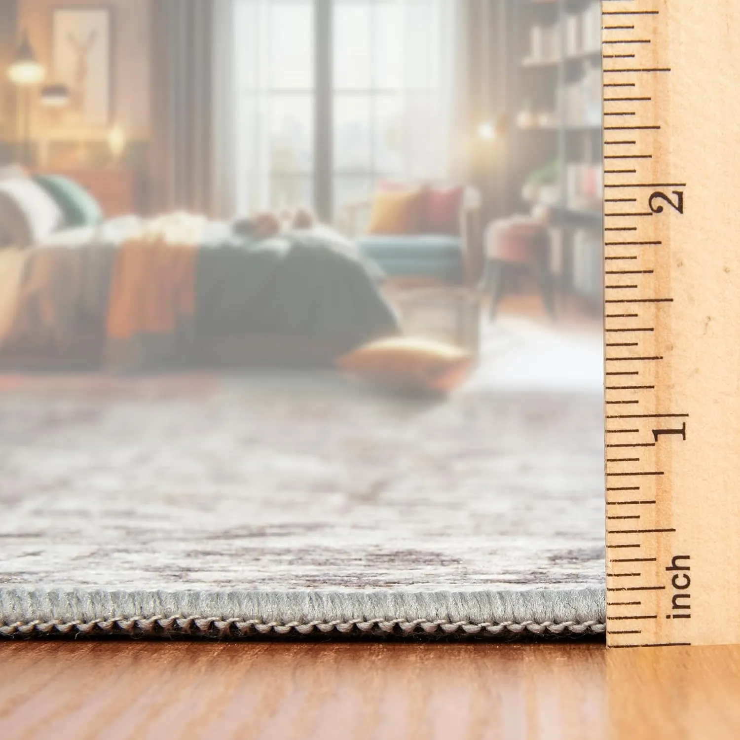 ReaLife Rugs Machine Washable Area Rug Runner - Living Room Bedroom Bathroom Kitchen Entryway Office - Padded Low Pile Stain Resistant Premium - Boho Farmhouse Vintage - Lyle - Beige Ivory 2'6" x 10'