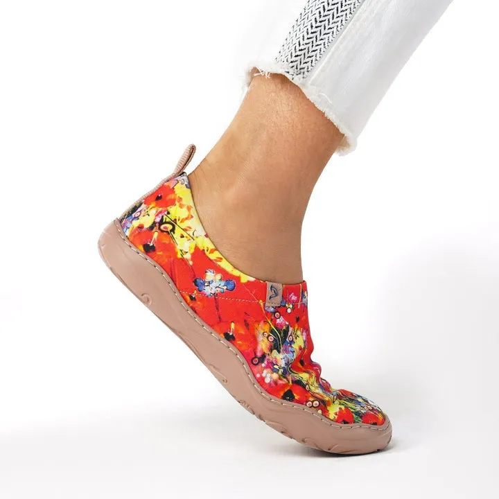 Red Wildflowers  Slip-On