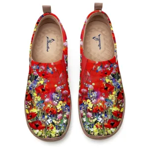 Red Wildflowers  Slip-On