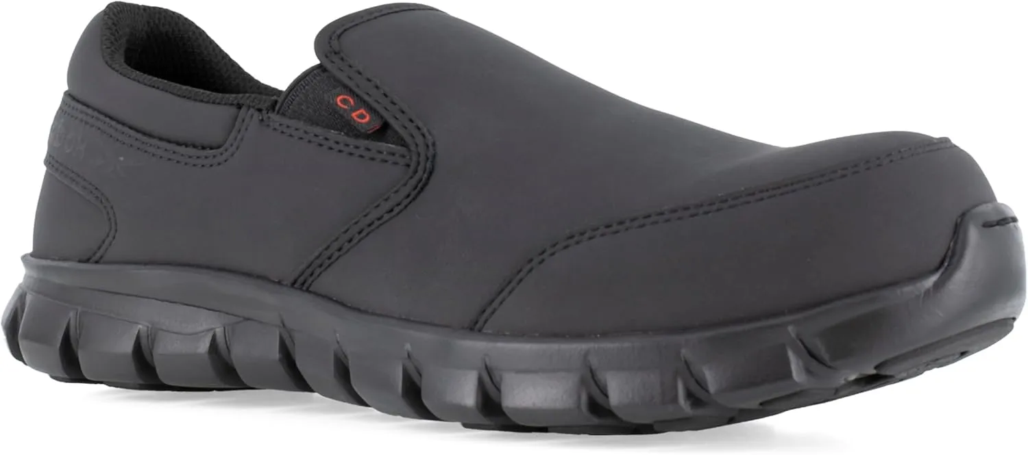 Reebok Work Men's Sublite Cushion CT Slip-On Black/Medium / 14