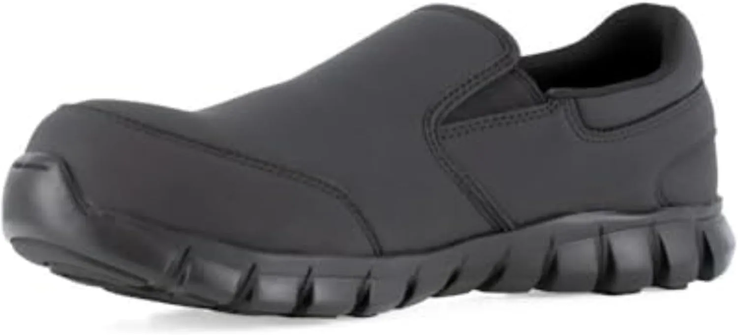 Reebok Work Men's Sublite Cushion CT Slip-On Black/Medium / 4