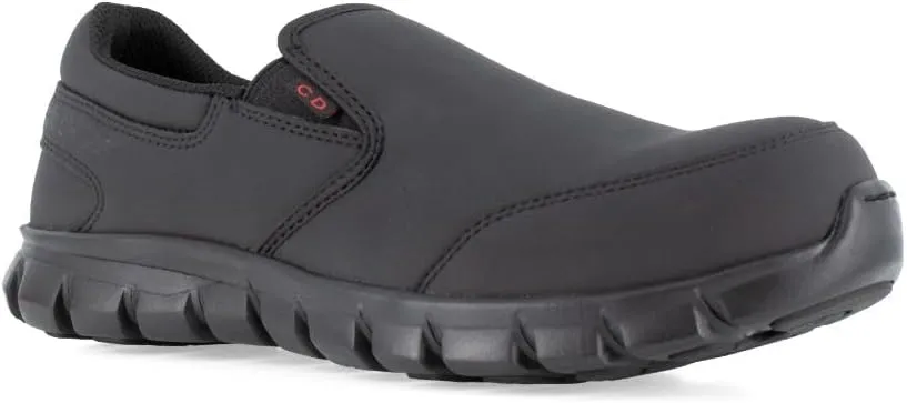 Reebok Work Men's Sublite Cushion CT Slip-On Black/Medium / 5.5
