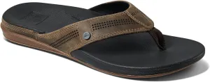 REEF Cushion Lux Men's Flip Flop, Ultra Soft Cushion Footbed, Full Grain Leather Strap