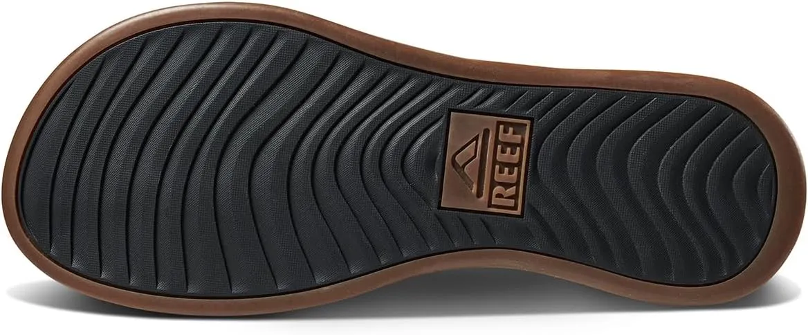 REEF Cushion Lux Men's Flip Flop, Ultra Soft Cushion Footbed, Full Grain Leather Strap