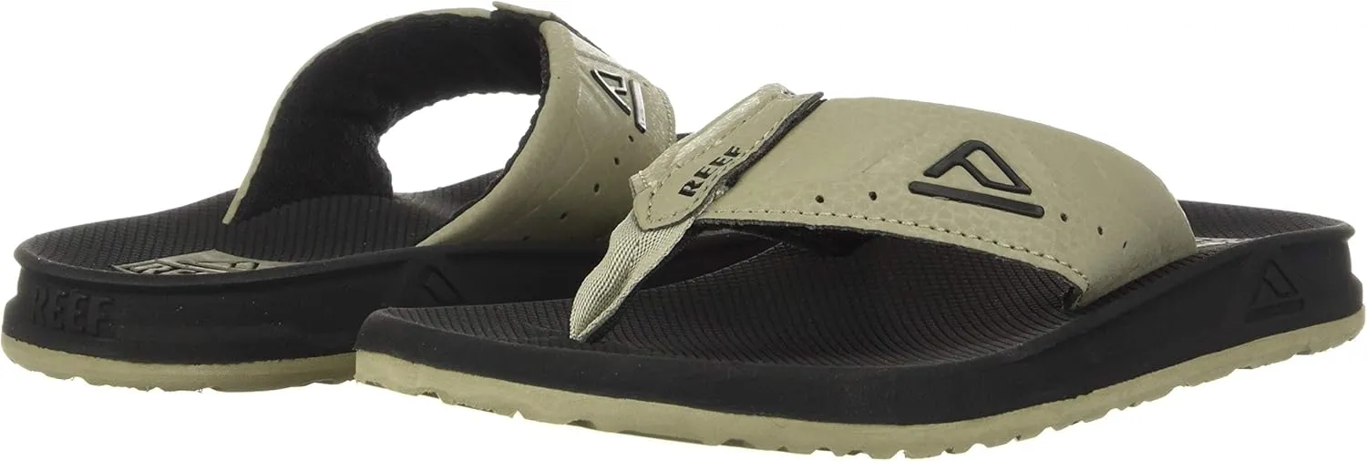 REEF Phantoms Men's Beach Flip Flop, Water Friendly, Soft and Supportive Molded Footbed