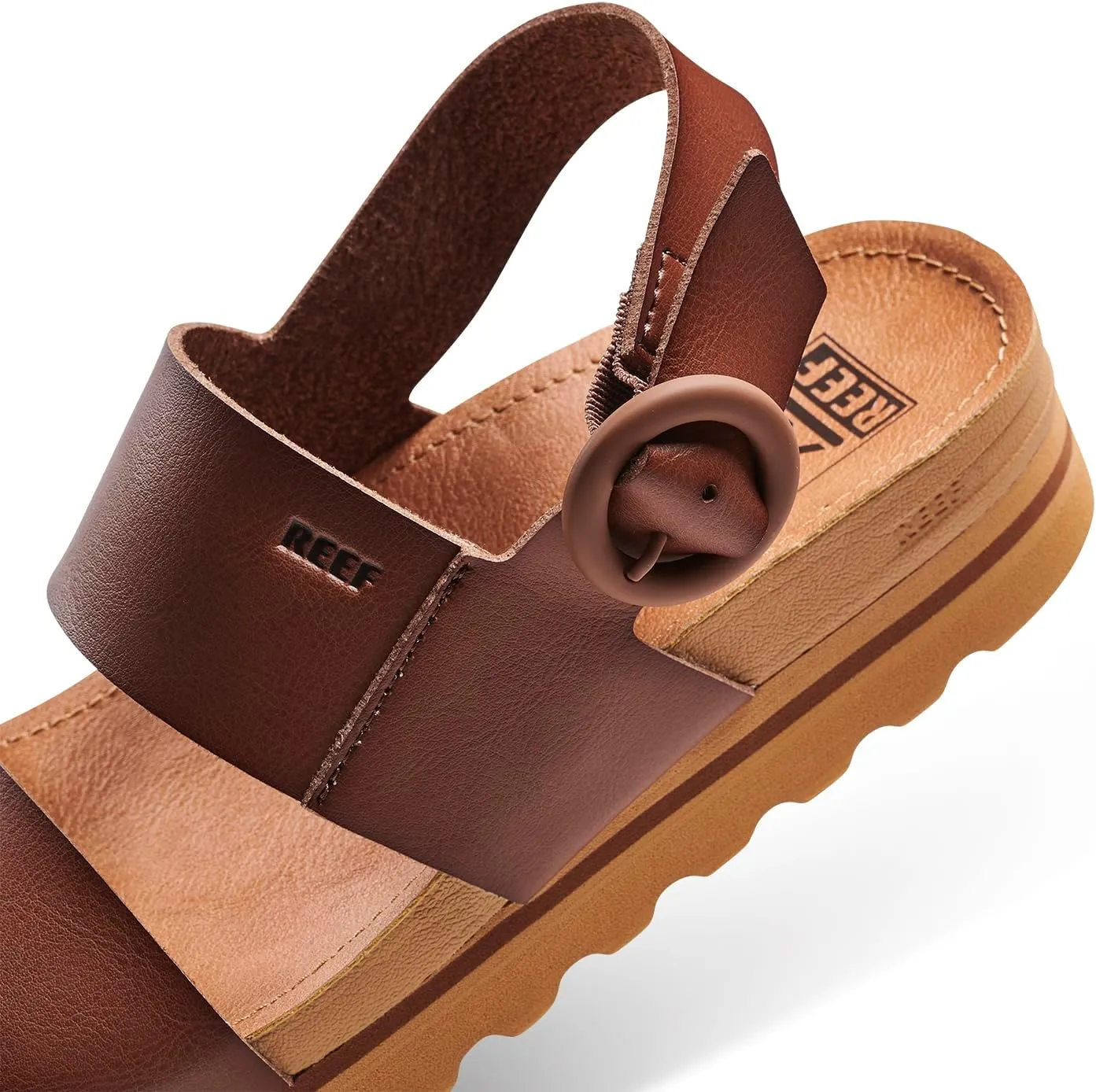 REEF Vista Hi Buckle Women's Platform Fashion Sandal, Arch Support, Ultra Soft Cushion Footbed