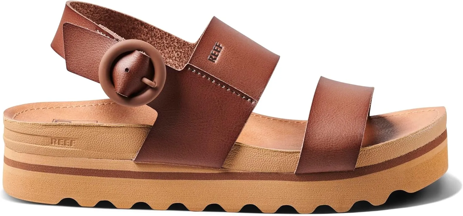 REEF Vista Hi Buckle Women's Platform Fashion Sandal, Arch Support, Ultra Soft Cushion Footbed
