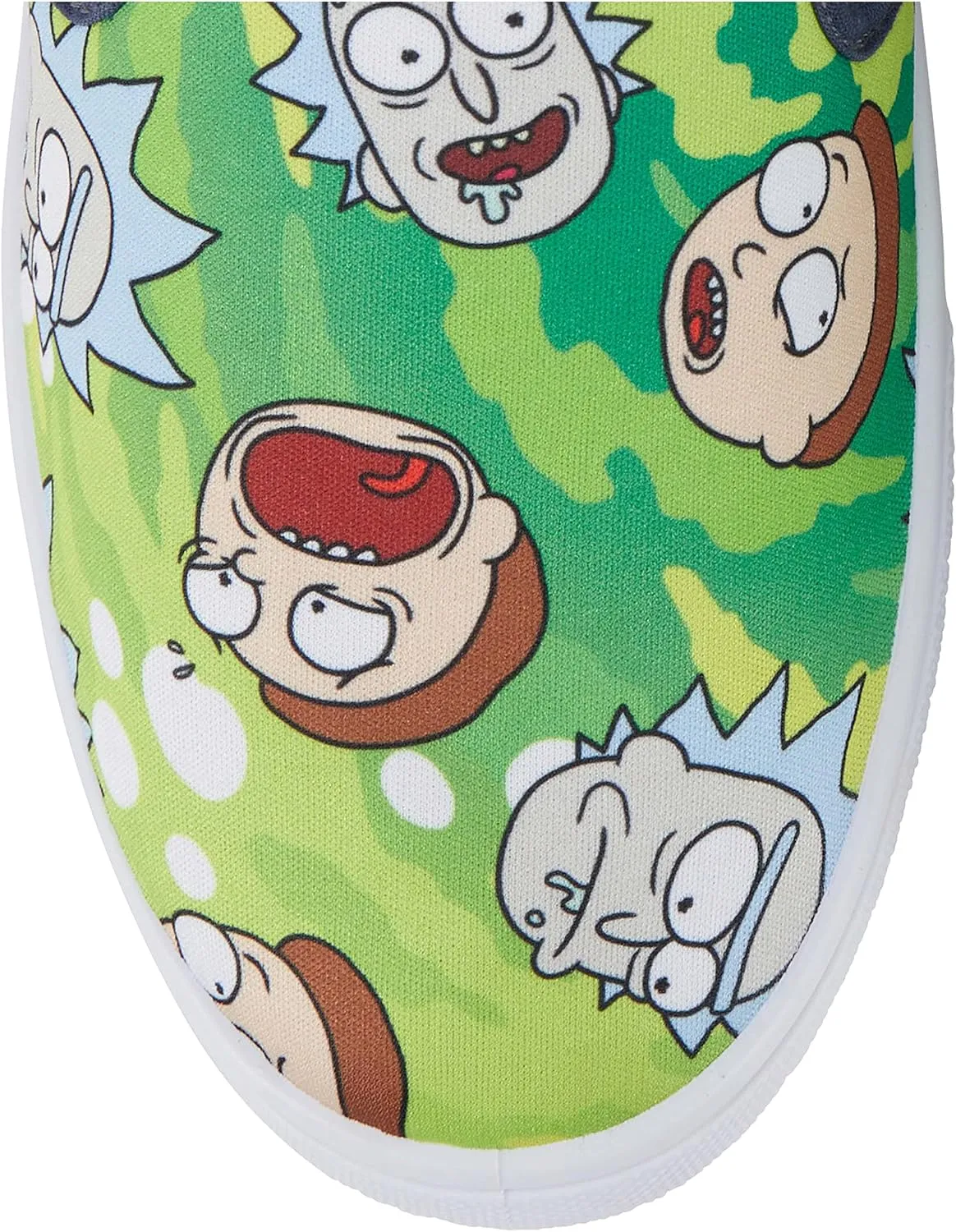 RICK AND MORTY Mens Shoes - Mens Slip On Sneakers - Rick & Morty Canvas Slip On Sneakers