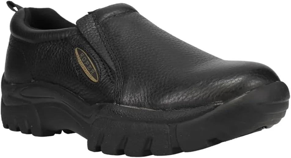 ROPER Mens Performance Slip On Work Safety Shoes Casual - Brown