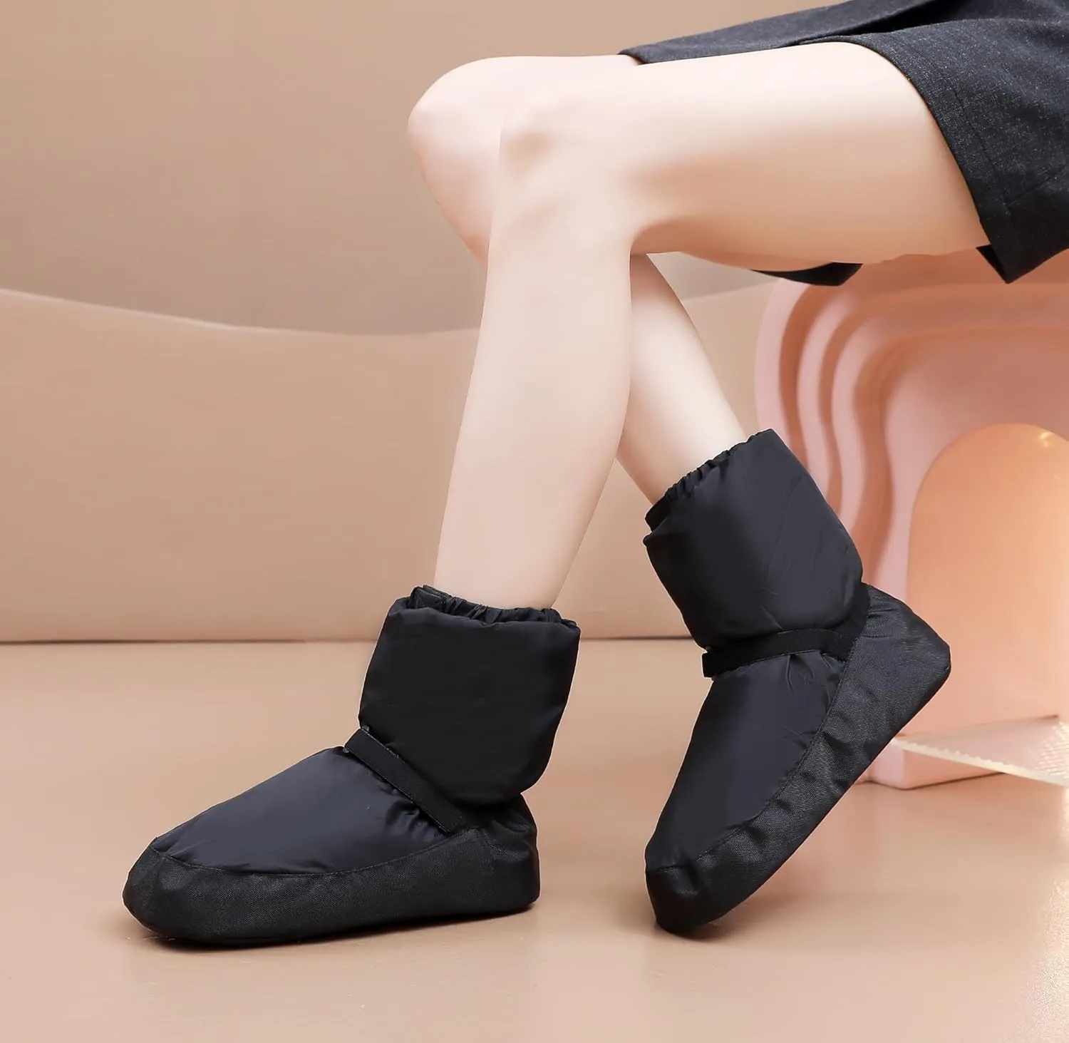 Rosefinch Winter Dance Warm Shoes Ballet Dance Shoes Women Practice Shoes Adult Thick Bottom Autumn and Winter Cotton Shoes Practice Cotton Shoes