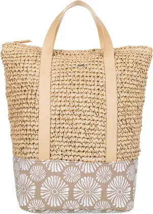Roxy Women's Beach Tote Bag | Travel | Vacation | Straw | Lightweight | Breathable