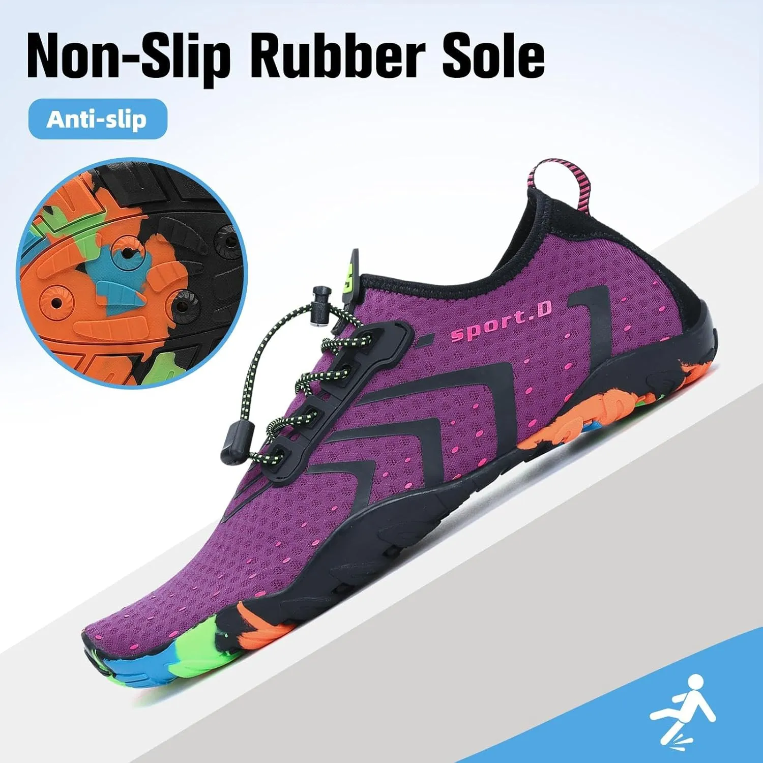 SAGUARO Quick-Dry Water Shoes for Women – Swim Shoes, Beach Shoes, Aqua Shoes with Lightweight, Breathable, Slip-Resistant Design for Pool & Outdoor Use