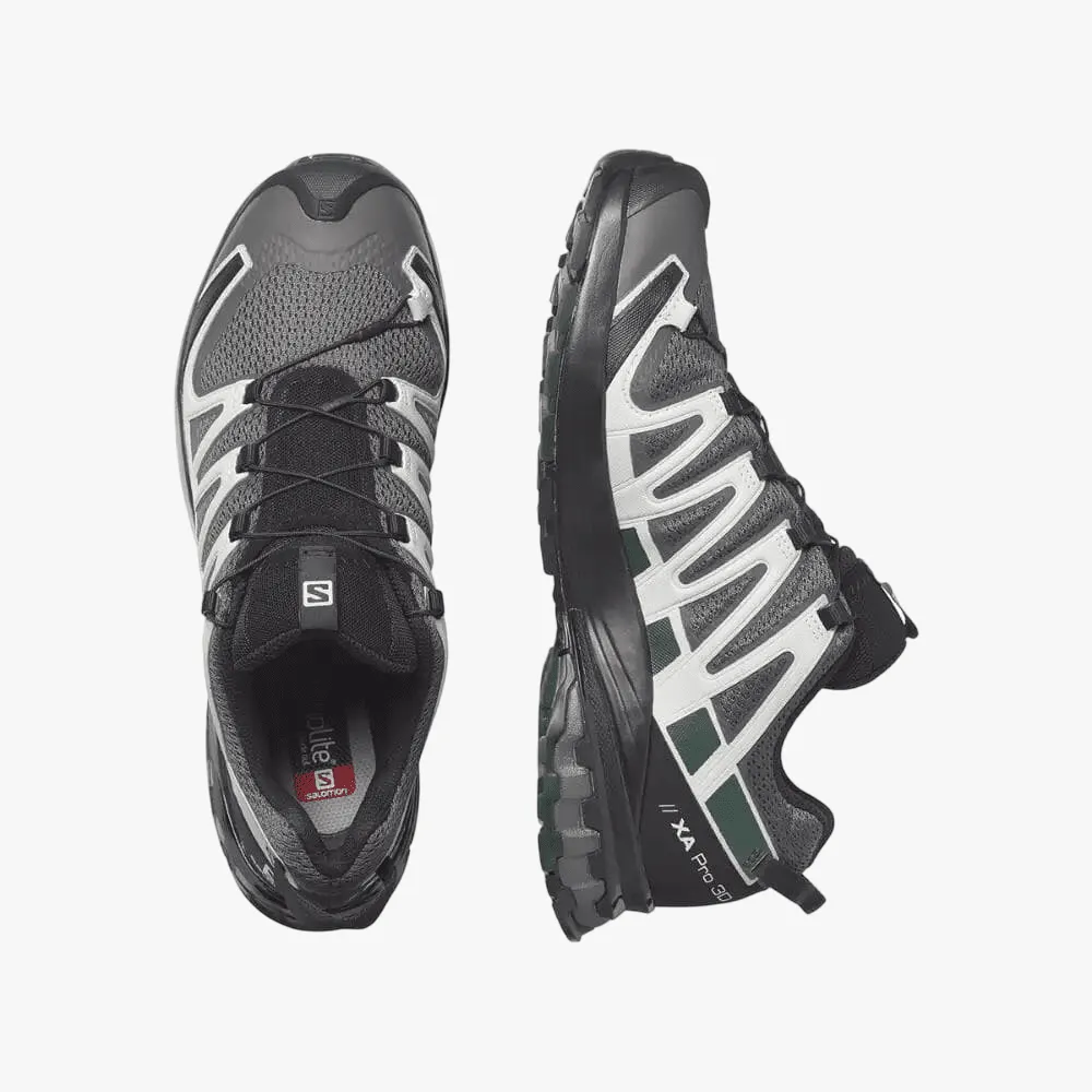 Salomon Mens Xa Pro 3D V8 Sneaker Magnet Lunar Rock Scarab