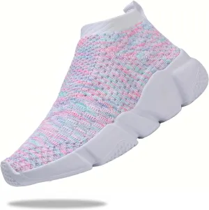 Santiro Boys Shoes Girls Sock Shoes Breathable Knit Slip On Shoes