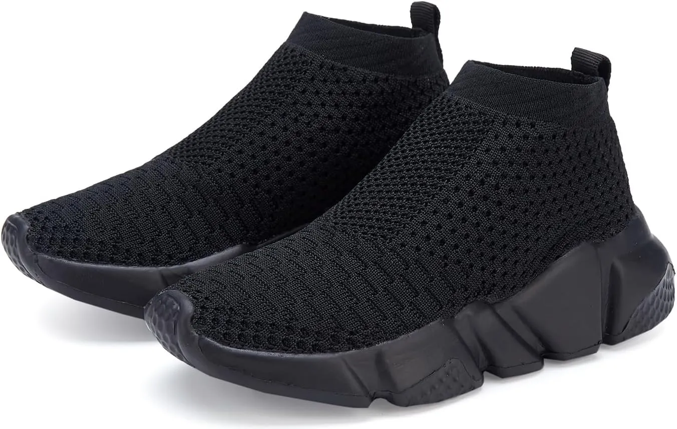 Santiro Boys Shoes Girls Sock Shoes Breathable Knit Slip On Shoes