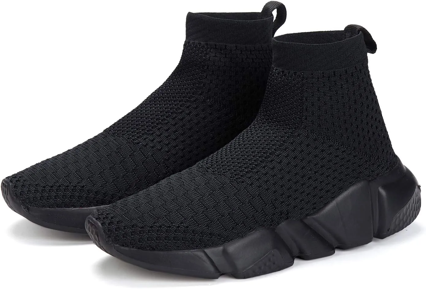 Santiro Boys Shoes Girls Sock Shoes High Tops Breathable Knit Slip On Shoes