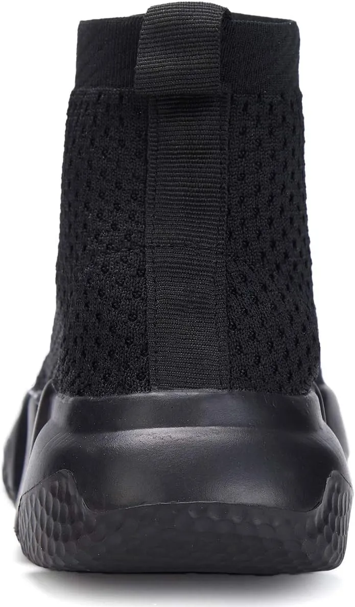 Santiro Boys Shoes Girls Sock Shoes High Tops Breathable Knit Slip On Shoes