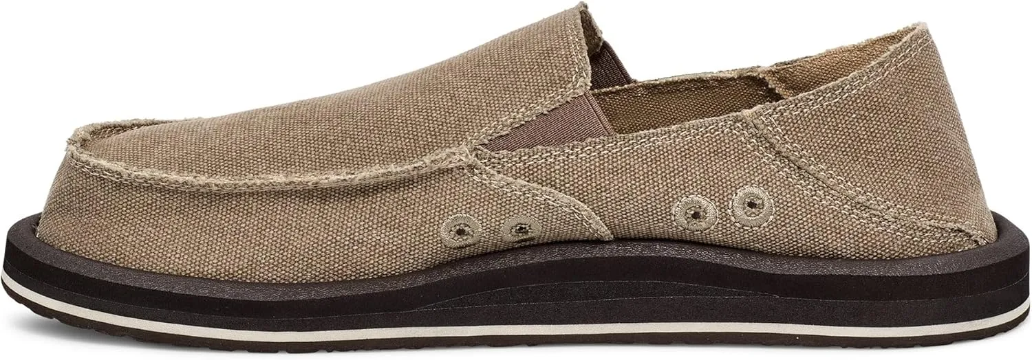 Sanuk Mens Donny Loafers for Men | Mens Shoes | Slip On Shoes for Men | Men's Slip-on Loafers | Memory Foam Footbed